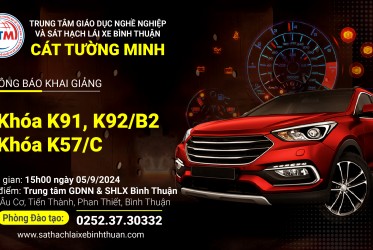 THÔNG BÁO KHAI GIẢNG ngày 05-09-2024