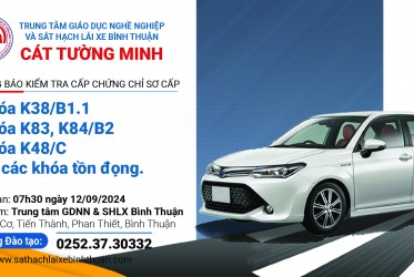 THÔNG BÁO KIỂM TRA CẤP CHỨNG CHỈ SƠ CẤP ngày 12-09-2024