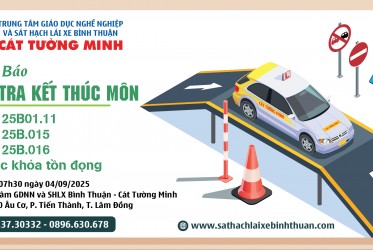THÔNG BÁO KIỂM TRA CẤP CCSC VÀ KẾT THÚC MÔN ngày 04-09-2025