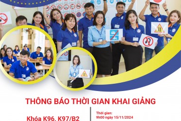 THÔNG BÁO KHAI GIẢNG ngày 15-11-2024