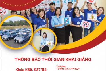 THÔNG BÁO KHAI GIẢNG ngày 16-07-2024