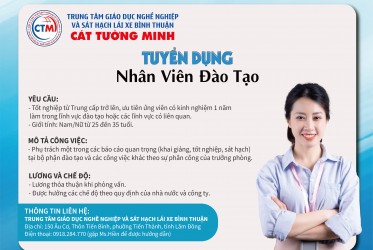 TUYỂN DỤNG NHÂN VIÊN PHÒNG ĐÀO TẠO 