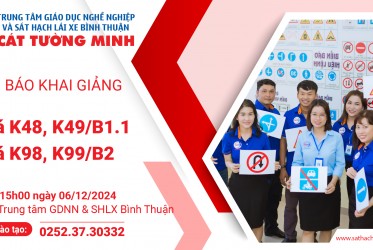 THÔNG BÁO KHAI GIẢNG ngày 06-12-2024