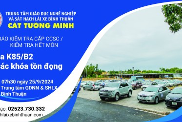 THÔNG BÁO KIỂM TRA CẤP CCSC / KIỂM TRA HẾT MÔN ngày 25-09-2024