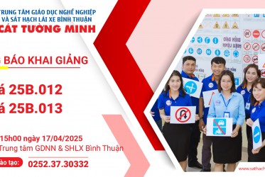 THÔNG BÁO KHAI GIẢNG ngày 17-04-2025