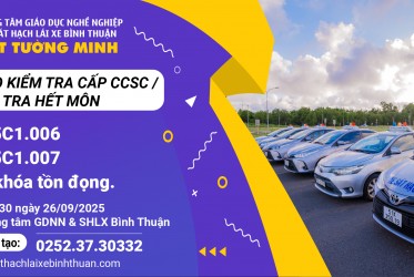 THÔNG BÁO KIỂM TRA CẤP CCSC VÀ KẾT THÚC MÔN ngày 26-09-2025