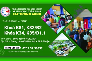 THÔNG BÁO KHAI GIẢNG